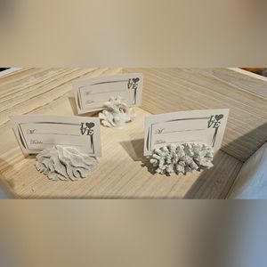 30 Faux Coral Place Card holders